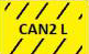 CAN2 L - gelb schwarz
