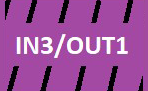 IN3/OUT1 - lila schwarz